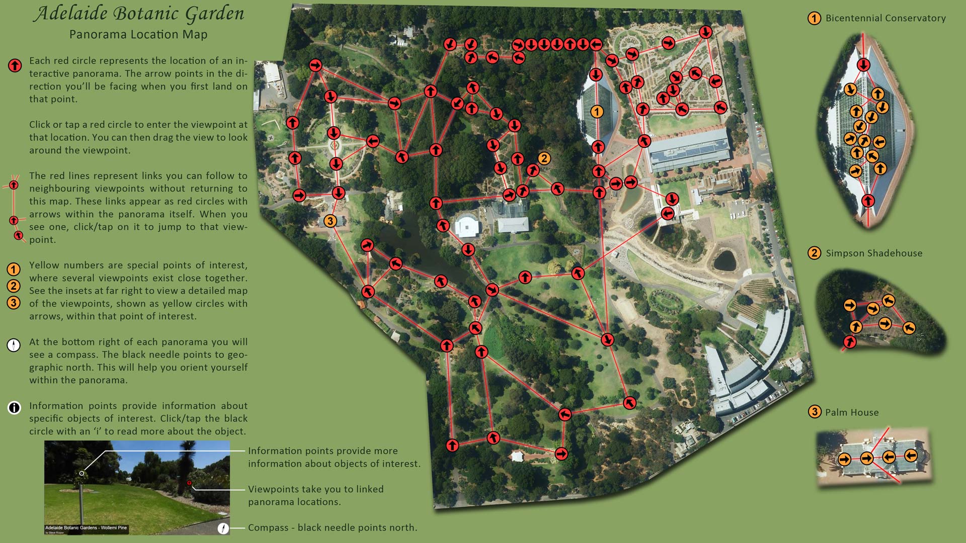 Botanic Gardens Map