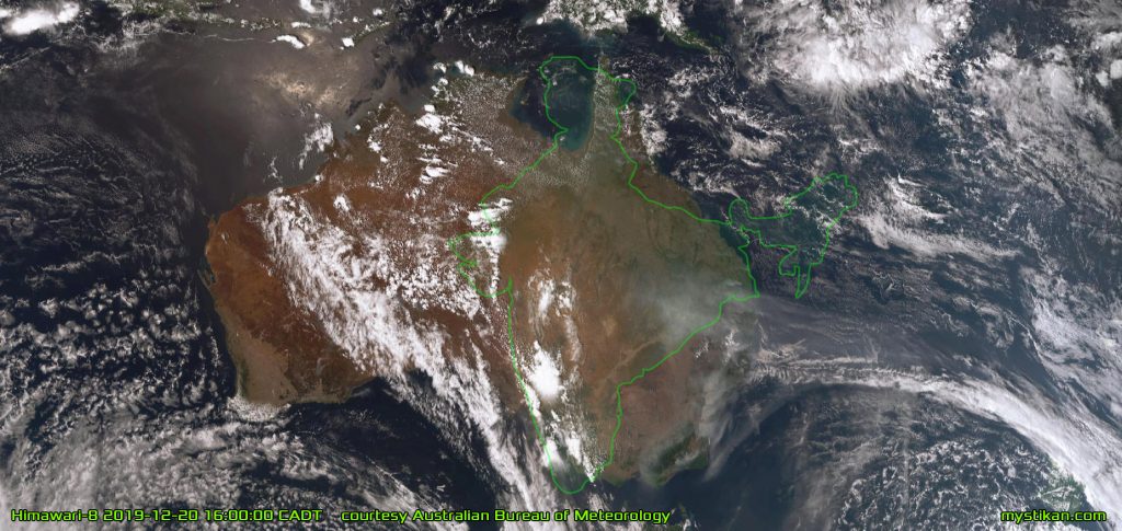 COMPARING INDIA Here the Republic of India is overlaid on Australia to show Indians the extent of these fires. If the fires were occurring in India, they would form a wall of fire from Chennai to Patna, and the smoke plume would cross the Bay of Bengal as far as Myanmar